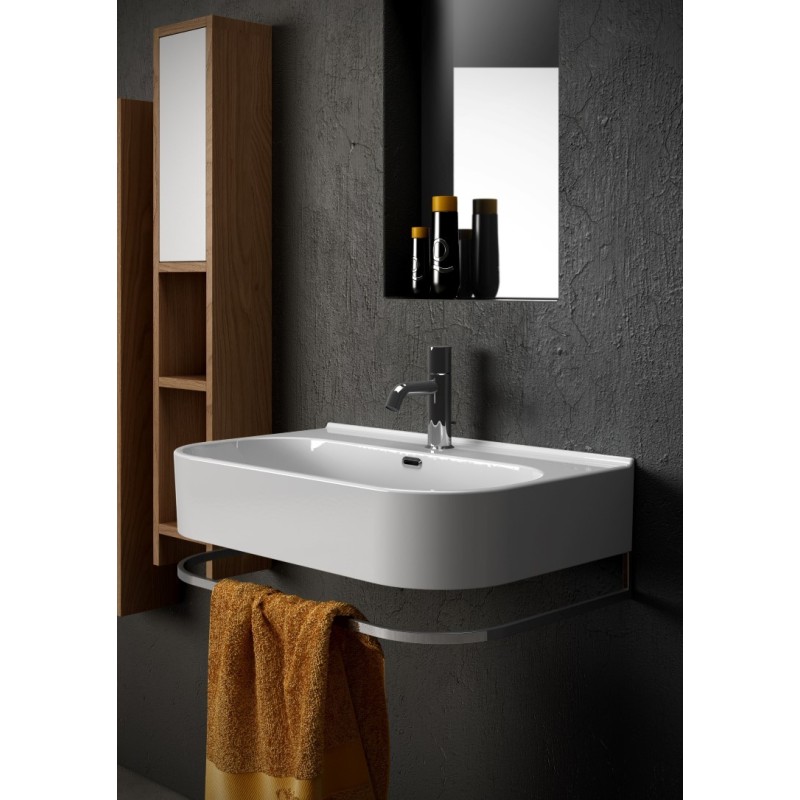 SYNTHESIS Lavabo 70 monoforo sospeso/appoggio/su colonna