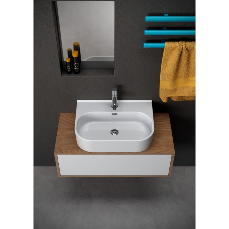 SYNTHESIS Lavabo 60 monoforo sospeso/appoggio/su colonna