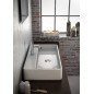 TRATTO Lavabo da appoggio monoforo Rettangolare 80