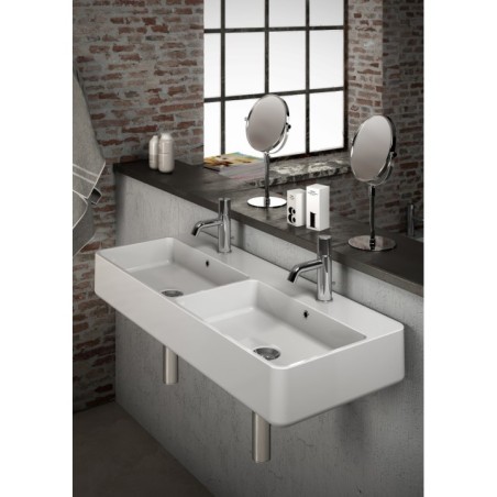 TRATTO Lavabo sospeso monoforo Rettangolare 100