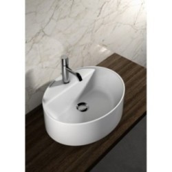Lavabo ovale 50 da appoggio monoforo OL-LIL42O5101