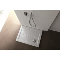 IBIS RECTANGULAR piatto doccia 80X120 extra piatto in ceramica con antiscivolo altezza 5,5cm
