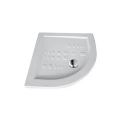 IBIS CORNER piatto doccia semicircolare 80X80 extra piatto in ceramica con antiscivolo altezza 5,5cm