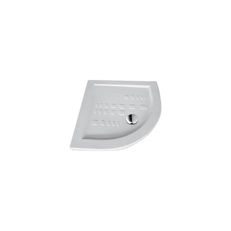 IBIS CORNER piatto doccia semicircolare 80X80 extra piatto in ceramica con antiscivolo altezza 5,5cm