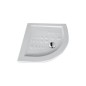 IBIS CORNER piatto doccia semicircolare 80X80 extra piatto in ceramica con antiscivolo altezza 5,5cm