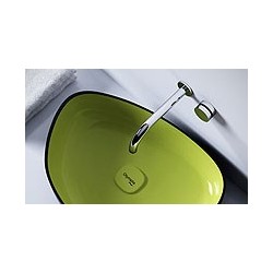 METAMORFOSI Lavabo da appoggio Informe finitura bianco e nero