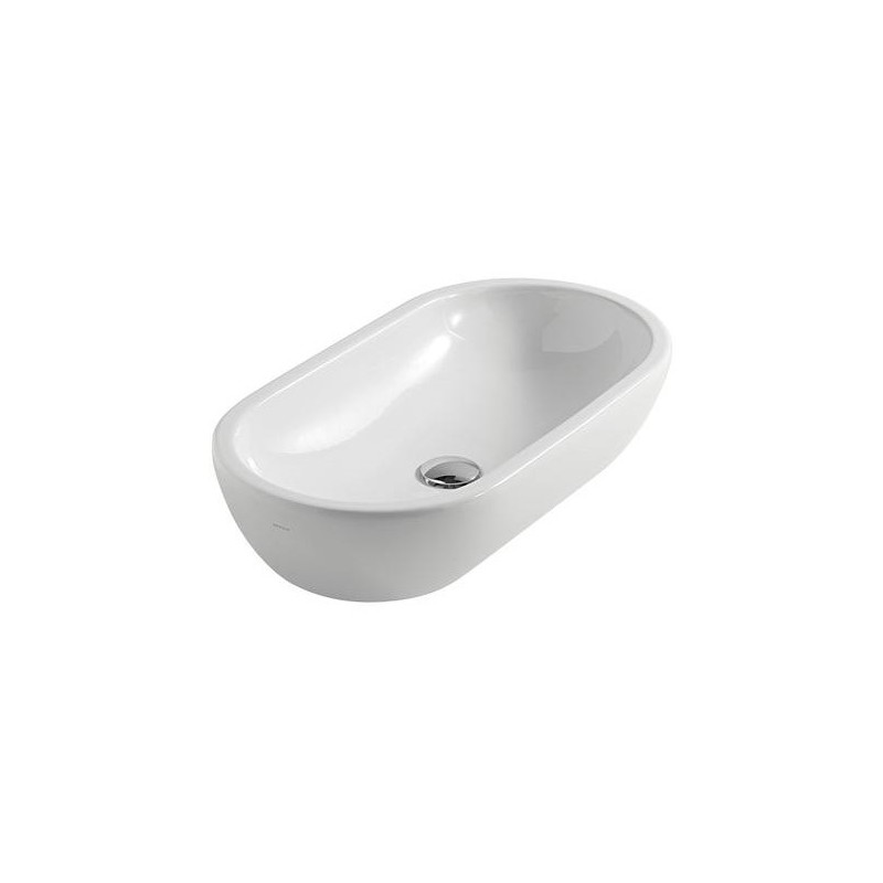 M2 lavabo ciotola cm 70 da appoggio finitura nero mat