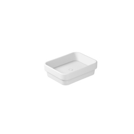MEG11 lavabo semincasso cm 50x38 finitura bianco mat