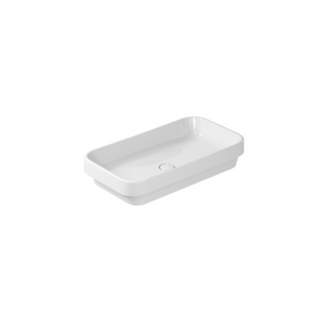MEG11 lavabo semincasso cm 70x38 finitura bianco