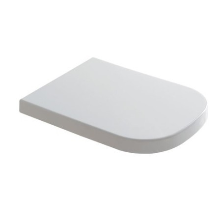 PLUS DESIGN coprivaso a caduta rallentata finitura bianco mat