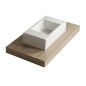 PLUS DESIGN lavabo con bacino da 31 cm