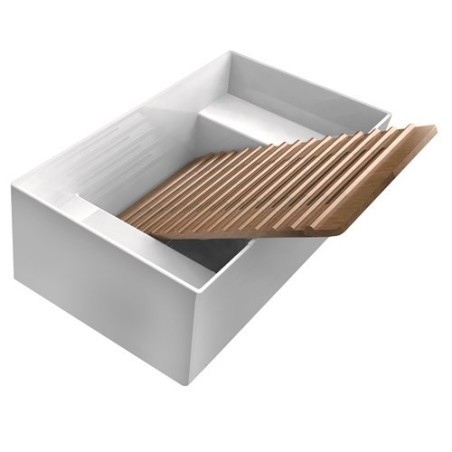 MEG11 lavabo-lavatoio 60x38 finitura bianco