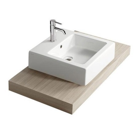 PLUS DESIGN lavabo bacino rettangolare senza foro