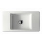 PLUS DESIGN lavabo sospeso con bacino da 31 cm