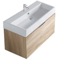 PLUS DESIGN mobile bagno sospeso 6130 finitura olmo naturale
