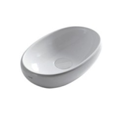 ERGO lavabo da appoggio cm 60x36xh16, senza foro troppopieno finitura sabbia
