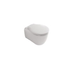 ERGO vaso sospeso cm 51x36xh36 + coprivaso finitura bianco mat
