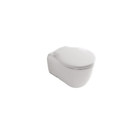 ERGO vaso sospeso cm 51x36xh36 + coprivaso finitura bianco mat