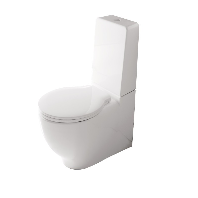 ERGO vaso monoblocco cm 62x37xh42 + cassetta e coprivaso finitura bianco mat