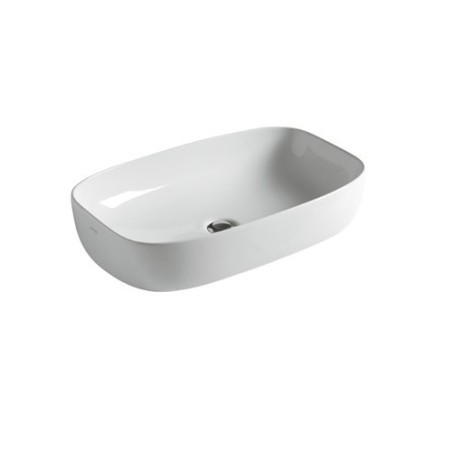 DREAM Lavabo da appoggio cm 64 finitura bianco mat