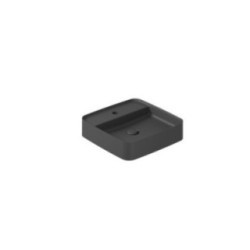 SMARTB Lavabo da appoggio 45x45 finitura nero mat
