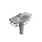 ETHOS lavabo cm 95 monoforo + colonna finitura nero