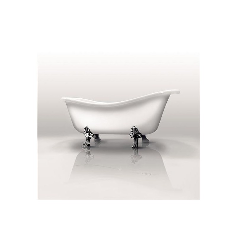 ETHOS vasca da bagno freestanding con scarico e piedi oro