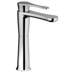 JODY Miscelatore per lavabo con prolunga mm 200 senza scarico finitura bianco mat