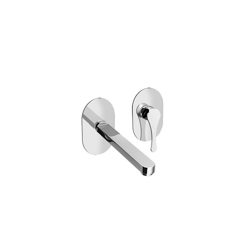 JODY Miscelatore per lavabo da incasso interasse fisso finitura bianco mat