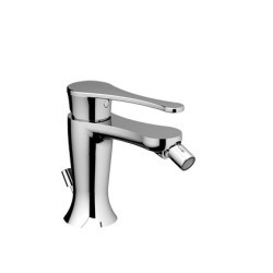 JODY Miscelatore per bidet con scarico finitura nickel spazzolato