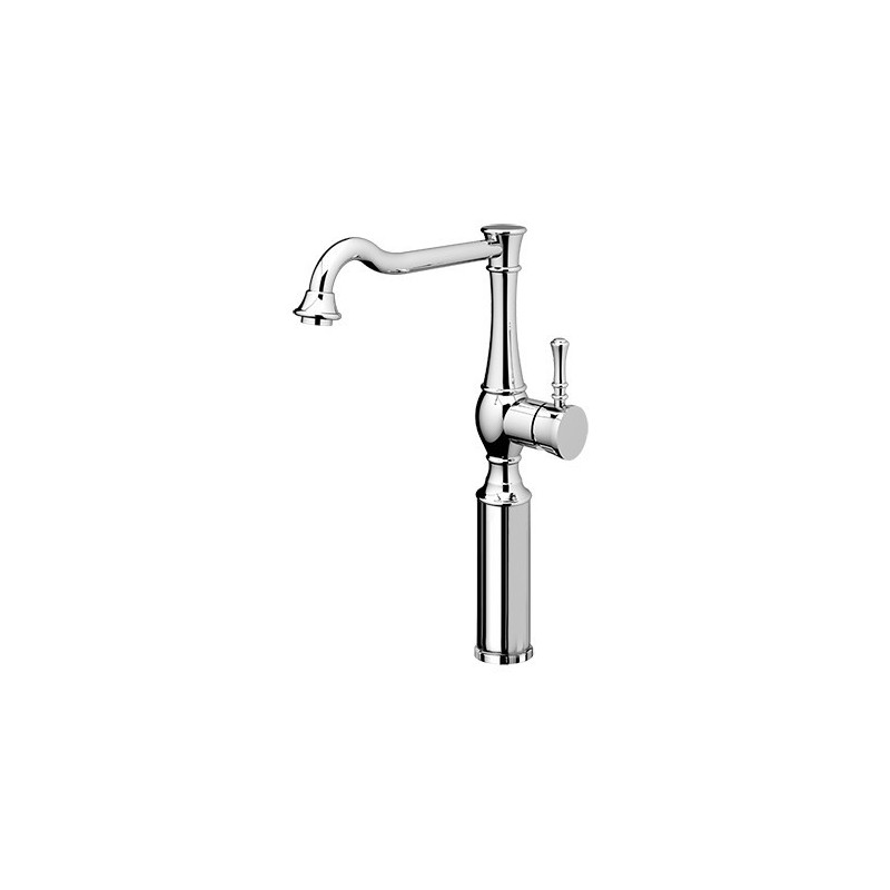 BETTY Miscelatore per lavabo con canna alta e prolunga 130 mm finitura oro