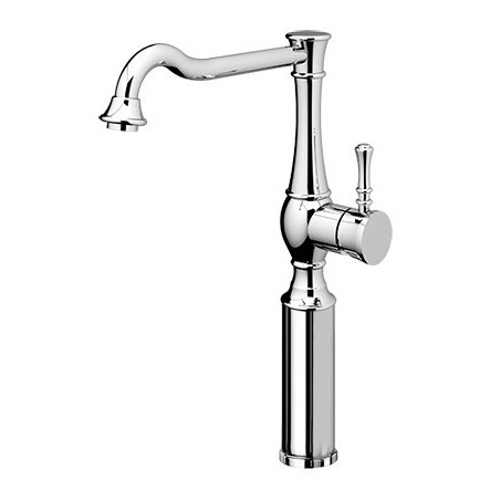 BETTY Miscelatore per lavabo con canna alta e prolunga 200 mm finitura cromo