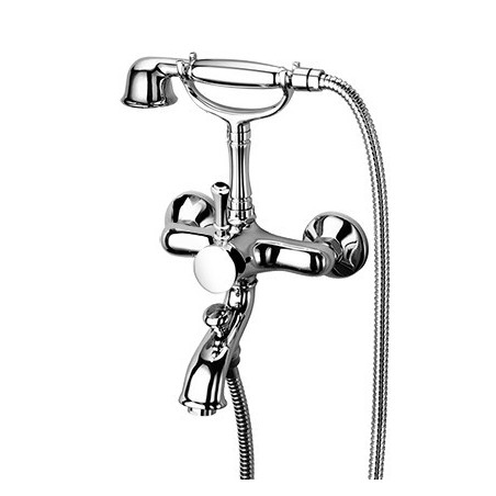 BETTY Miscelatore per vasca esterno con doccia finitura vecchio bronzo