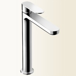 MIA Miscelatore per lavabo alto con bocca lunga senza scarico finitura nero mat