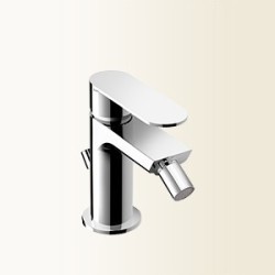 MIA Miscelatore per bidet con scarico finitura nickel spazzolato
