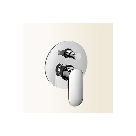 MIA Miscelatore per doccia/vasca ad incasso con deviatore finitura nickel spazzolato