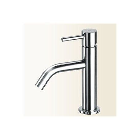 HEOS Miscelatore per lavabo con bocca curva finitura nero mat