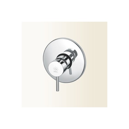 HEOS Miscelatore monocomando per doccia incasso finitura nero mat