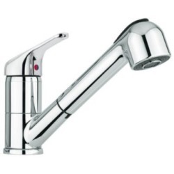 50 rubinetto cucina monocomando con doccia estraibile finitura cromo