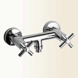 YUPPY Gruppo doccia esterno finitura nickel spazzolato