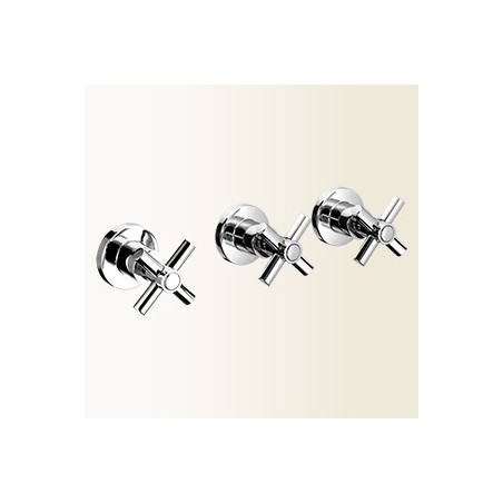 YUPPY Gruppo vasca/doccia ad incasso con deviatore 2 uscite finitura nickel spazzolato