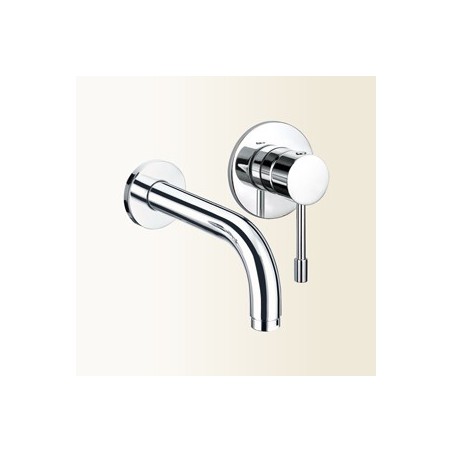 GRILLO Miscelatore monocomando per lavabo da incasso, canna 250 mm finitura cromo