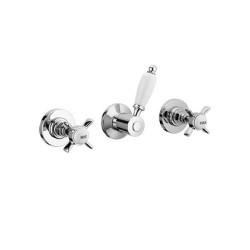 LIVINGSTONE Gruppo vasca/doccia ad incasso con deviatore a due uscite finitura vecchio rame