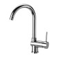 LINEA CUCINA miscelatore lavello con canna alta "Simply" finitura nickel spazzolato