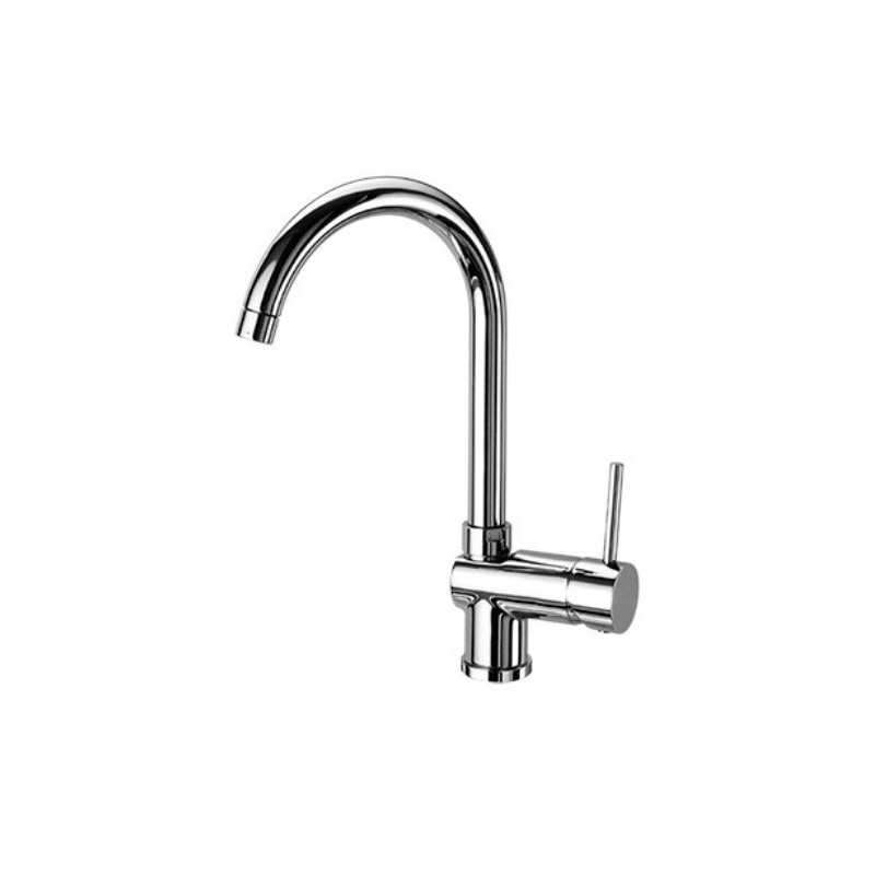 LINEA CUCINA miscelatore lavello con canna alta "Simply" finitura bianco mat