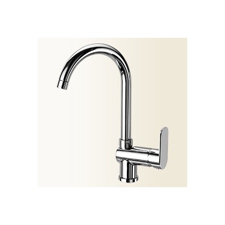 LINEA CUCINA miscelatore lavello con canna alta "Jolie" finitura sale & pepe