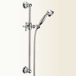 WELLNESS Saliscendi retro' senza portasapone con doccia ottone finitura oro