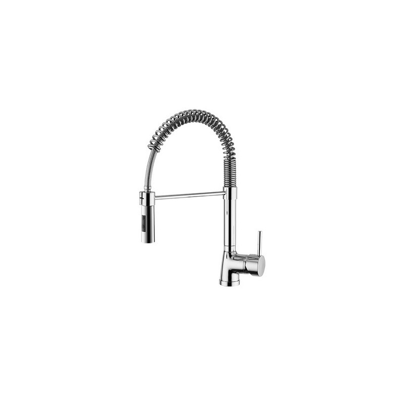 LINEA CUCINA Miscelatore per lavello con molla e doccetta doppio getto