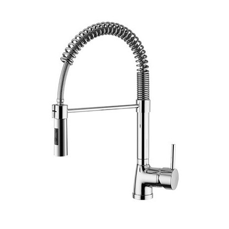 LINEA CUCINA Miscelatore per lavello con molla e doccetta doppio getto