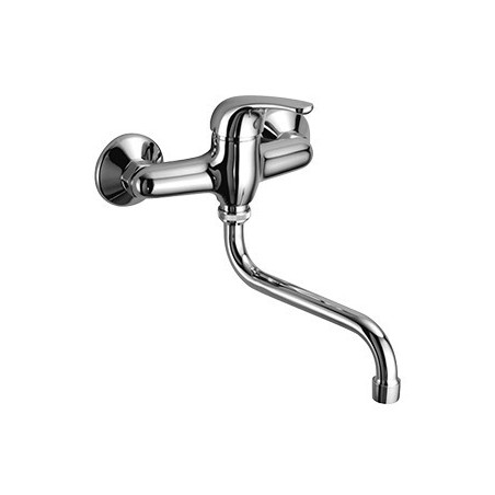 LINEA CUCINA Miscelatore per lavello a parete finitura vecchio rame